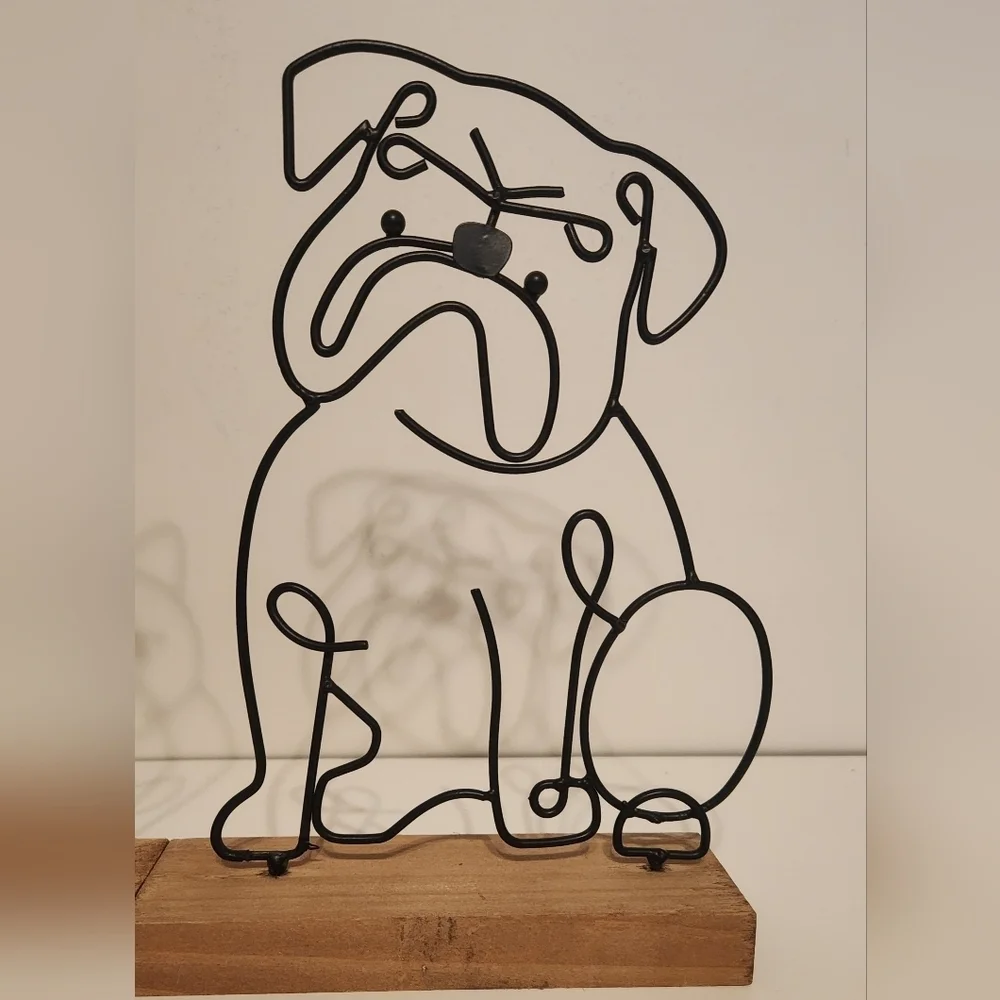 Brand New Kirkland's Wire Dog decoration